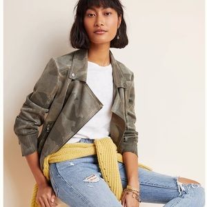 Marrakech camo sueded moto jacket H
